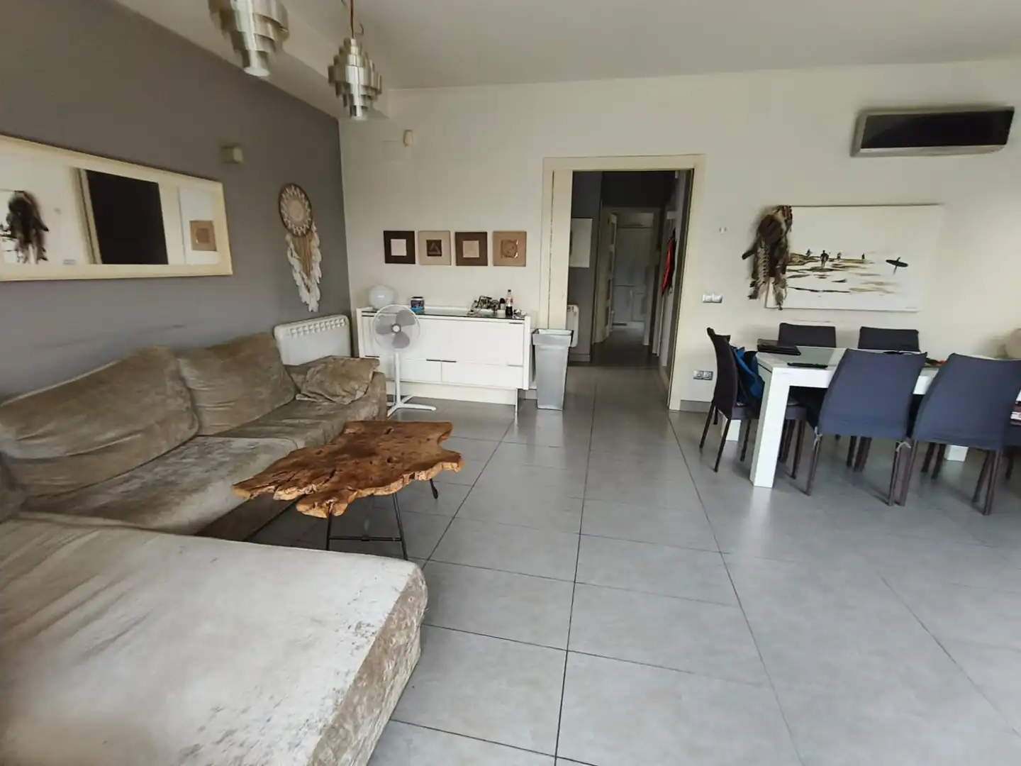 Sala de estar de Casa o chalet en venta en Pineda de Mar con Aire acondicionado, Calefacción y Jardín privado