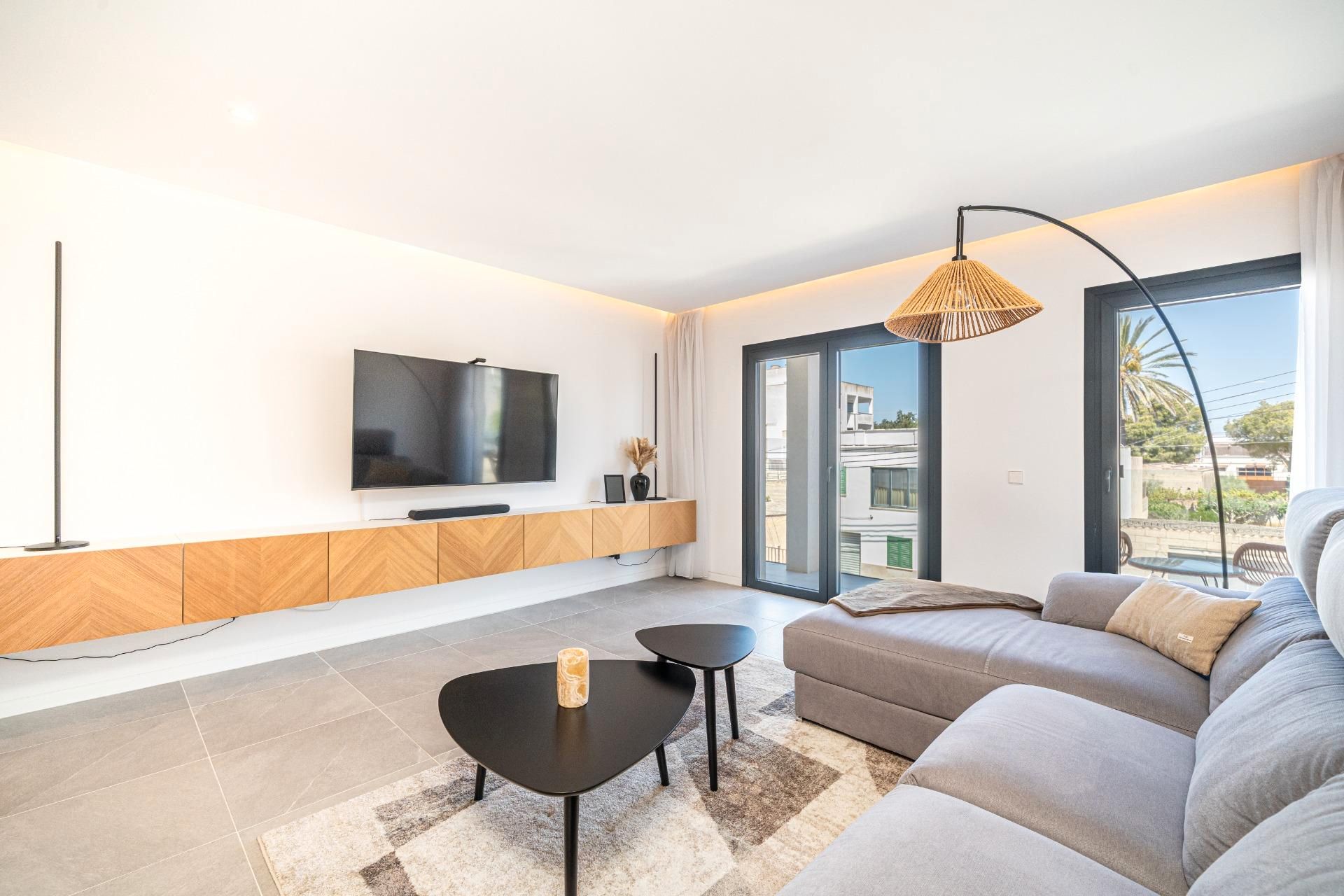Wohnzimmer von Wohnung zum verkauf in Felanitx mit Klimaanlage und Heizung