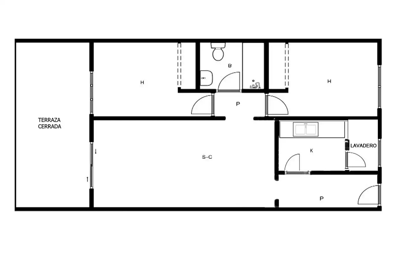 Piso en venta en Málaga con Calefacción y Terraza