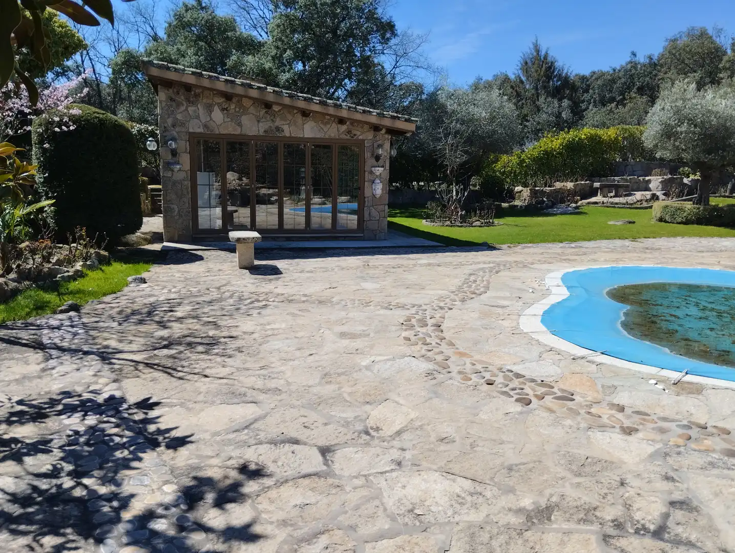Swimming pool of Houses for sale in El Escorial  with Air Conditioner, Heating and Private garden