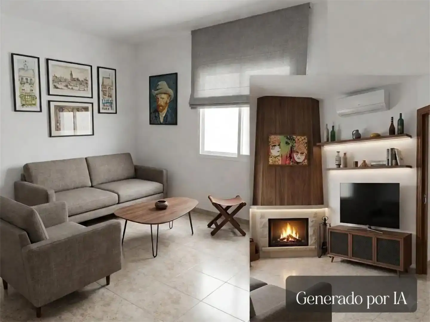 Sala d'estar de Casa adosada en venda en Málaga Capital amb Aire condicionat i Balcó