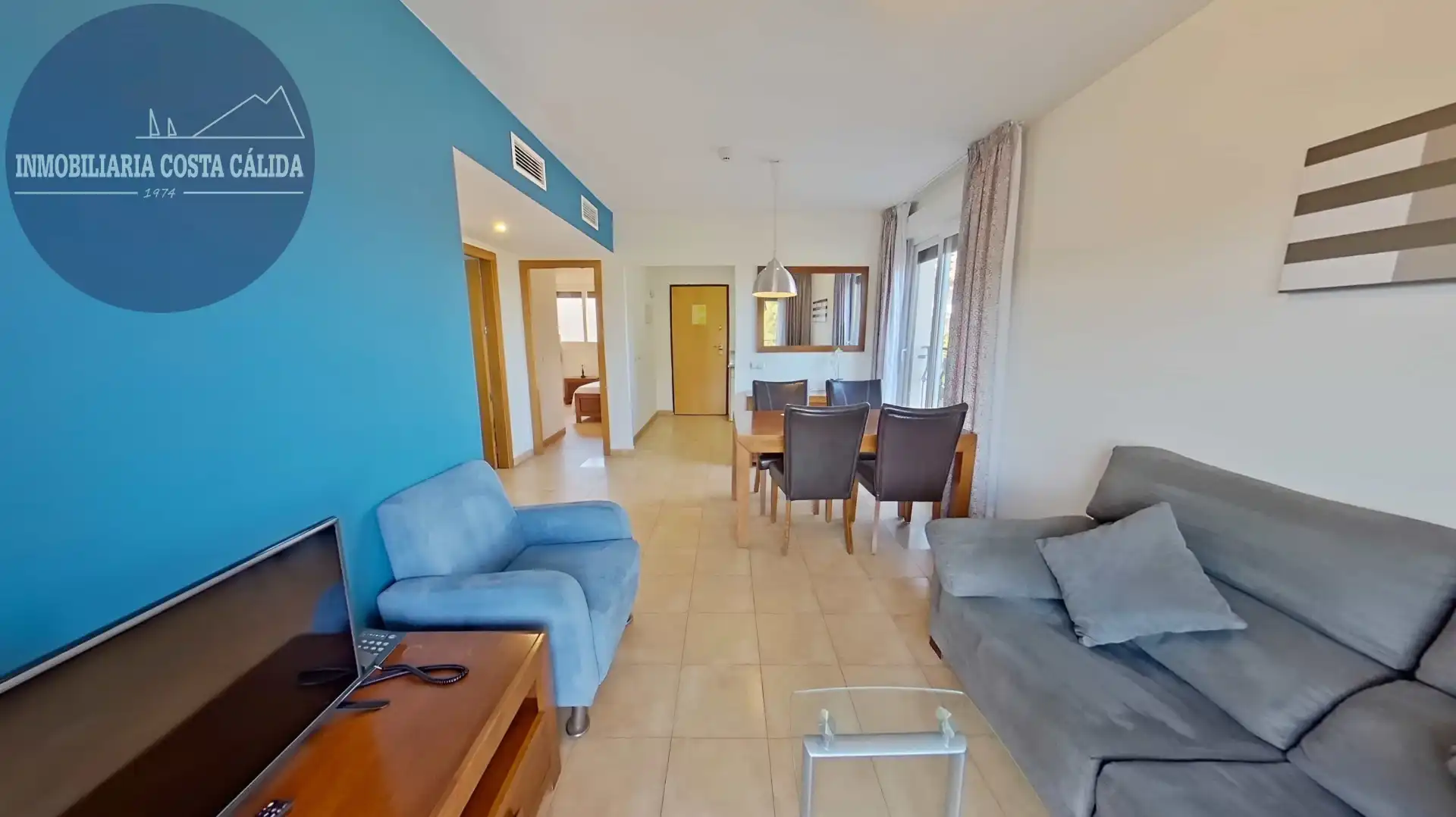 Sala d'estar de Apartament en venda en Águilas amb Aire condicionat, Calefacció i Jardí privat