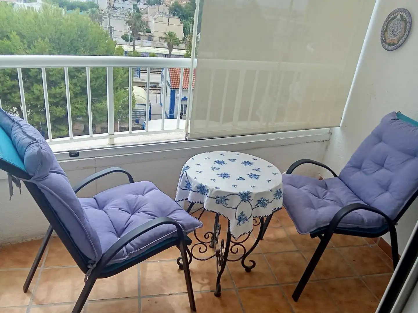 Terrasse von Maisonette zum Verkauf in Oropesa del Mar / Orpesa mit Klimaanlage, Schwimmbad und Möbliert