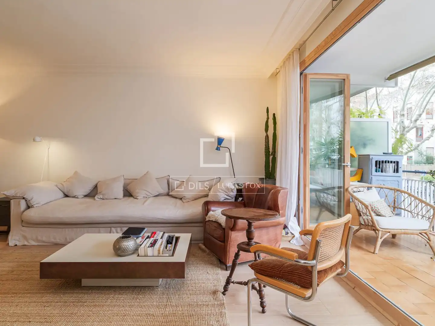 Sala de estar de Piso en venta en Barcelona con Aire acondicionado, Calefacción y Terraza