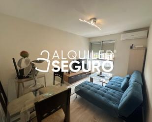 Sala d'estar de Pis de lloguer en  Madrid Capital amb Aire condicionat i Moblat