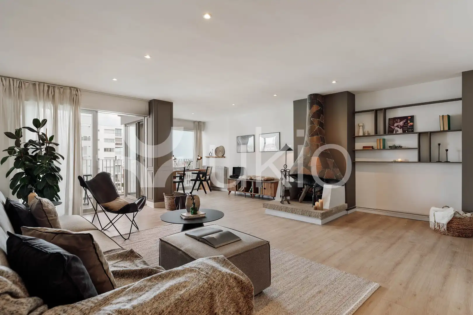 Sala d'estar de Apartament de lloguer en Barcelona amb Aire condicionat, Calefacció i Terrassa