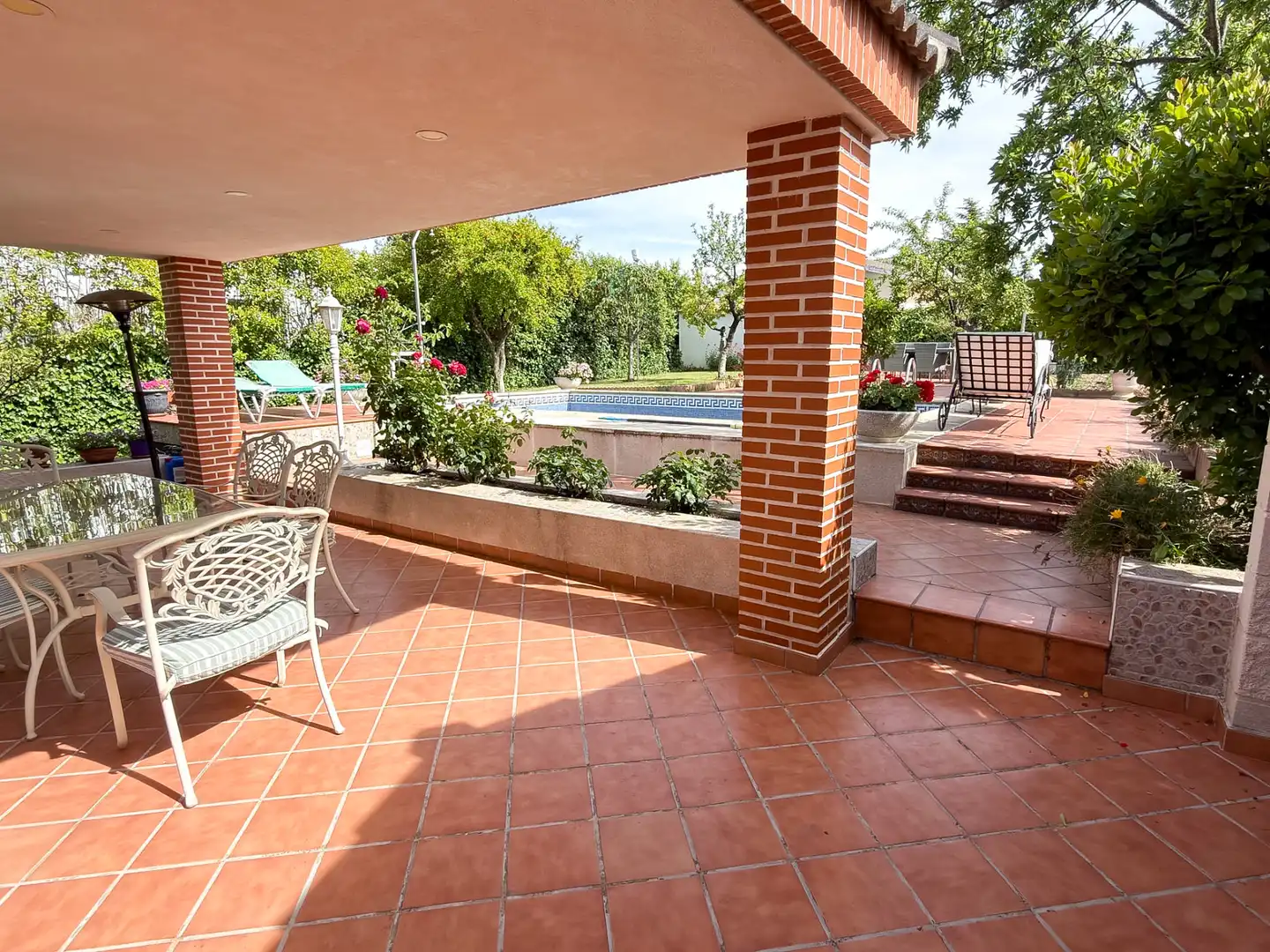 Terrassa de Casa o xalet en venda en Santa Cruz del Retamar amb Calefacció, Jardí privat i Terrassa