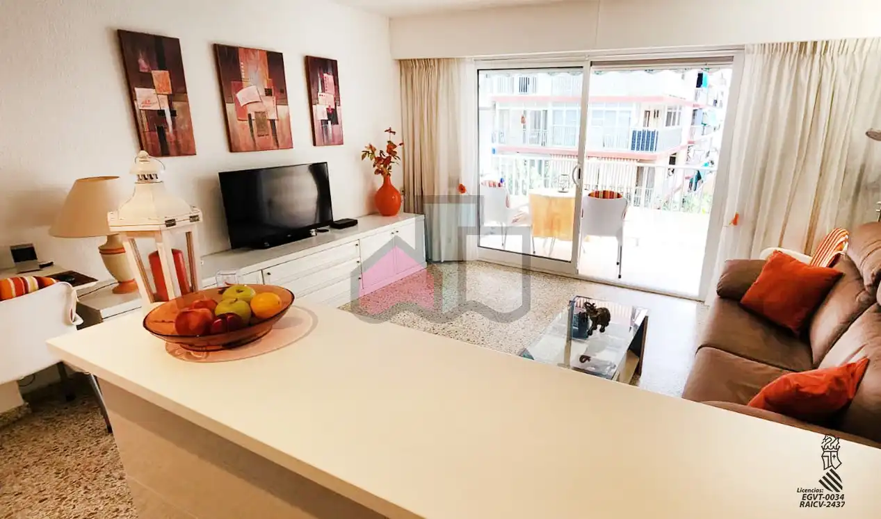 Living room of Apartments for sale in Cullera  with Terrace, Furnished and Oven