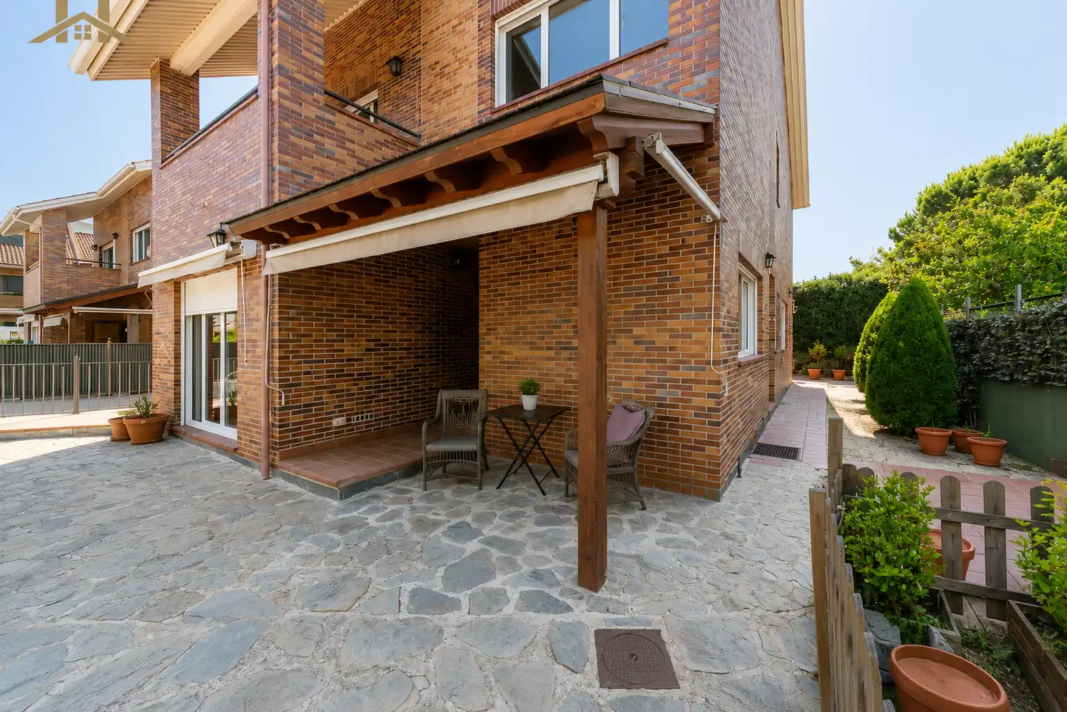 Terraza de Casa o chalet en venta en Las Rozas de Madrid con Aire acondicionado, Calefacción y Jardín privado