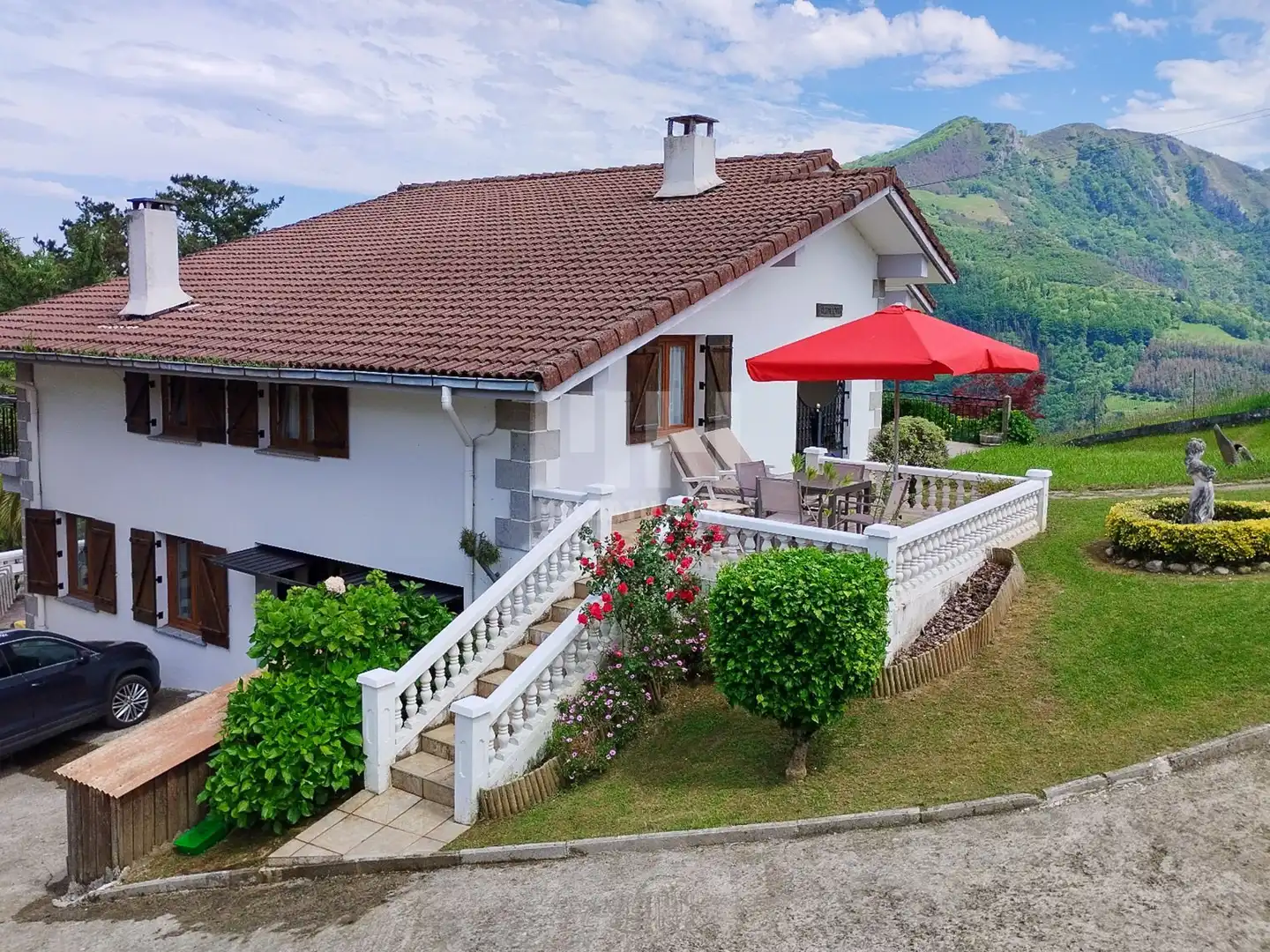 Vista exterior de Casa o chalet en venta en Hernialde con Calefacción, Jardín privado y Terraza