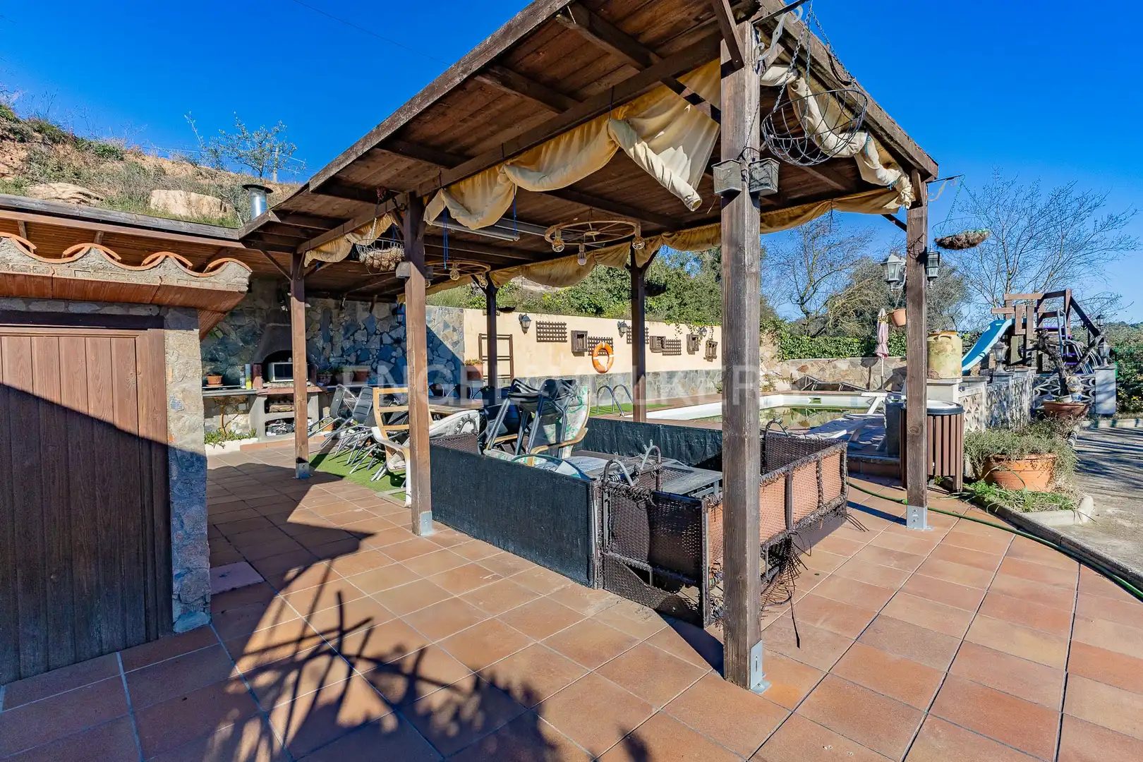 Terraza de Finca rústica en venta en Fonollosa con Calefacción, Jardín privado y Terraza