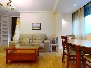 Wohnzimmer von Wohnung zur Miete in Madrid mit Klimaanlage, Heizung und Möbliert