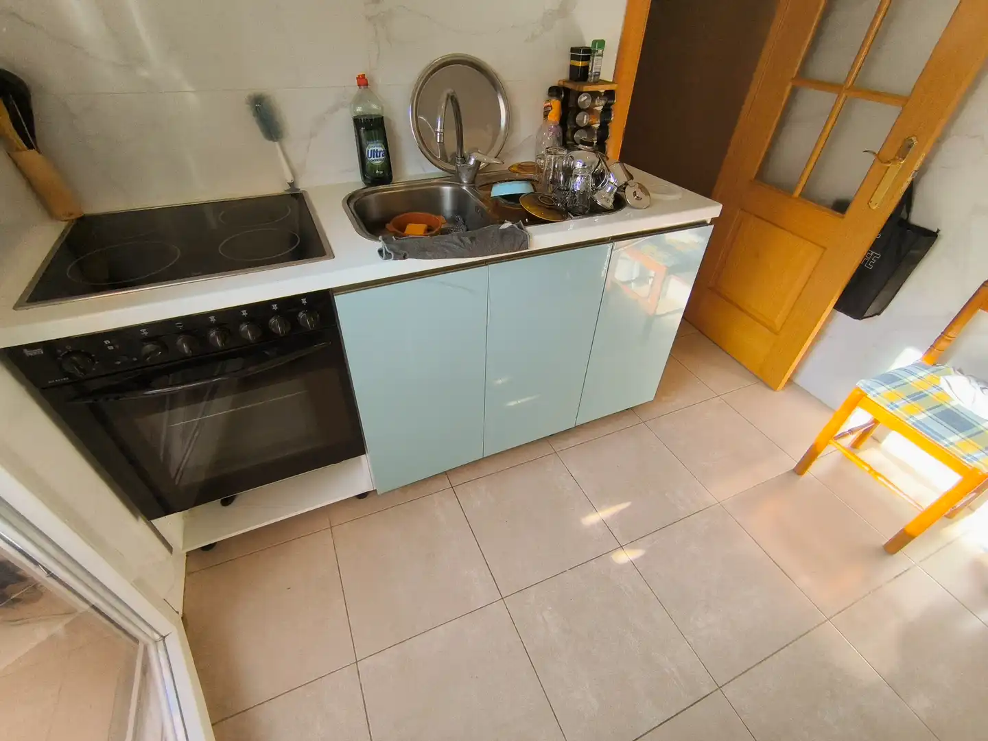Kitchen of Flat for sale in Venta de Baños  with Heating, Terrace and Furnished