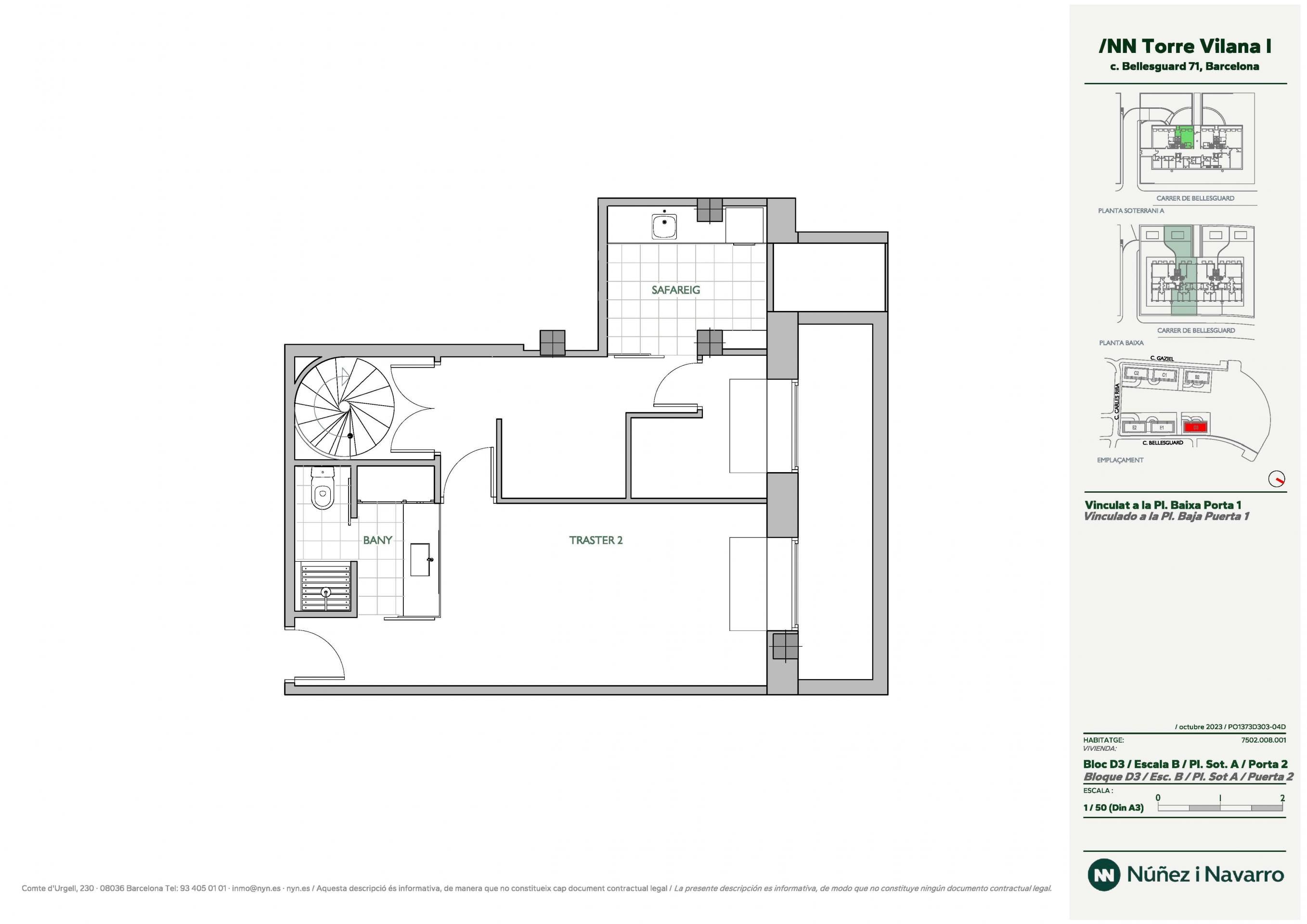 Piso de alquiler en  Barcelona Capital con Aire acondicionado, Calefacción y Jardín privado