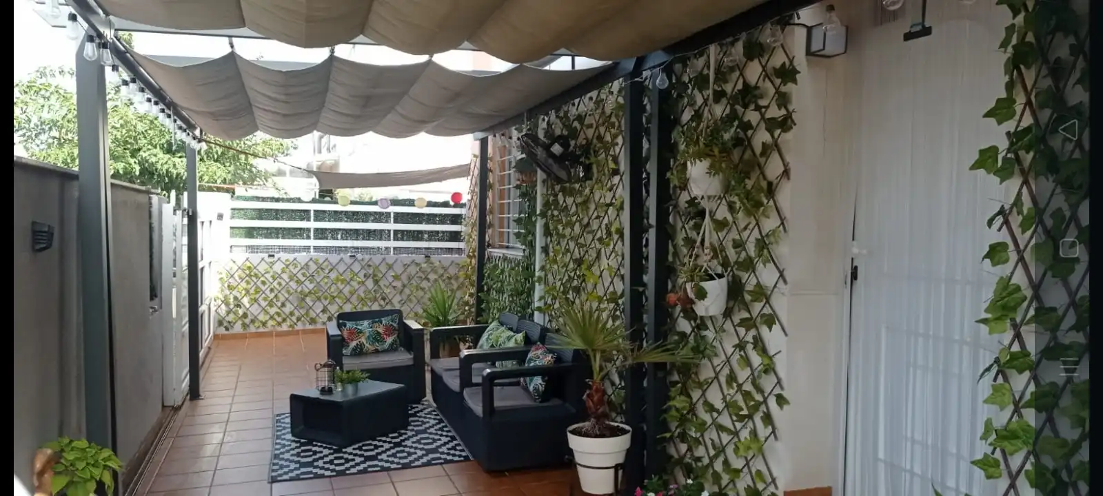 Terrace of Detached homes for rent in Almazora / Almassora  with Terrace, Swimming Pool and Furnished