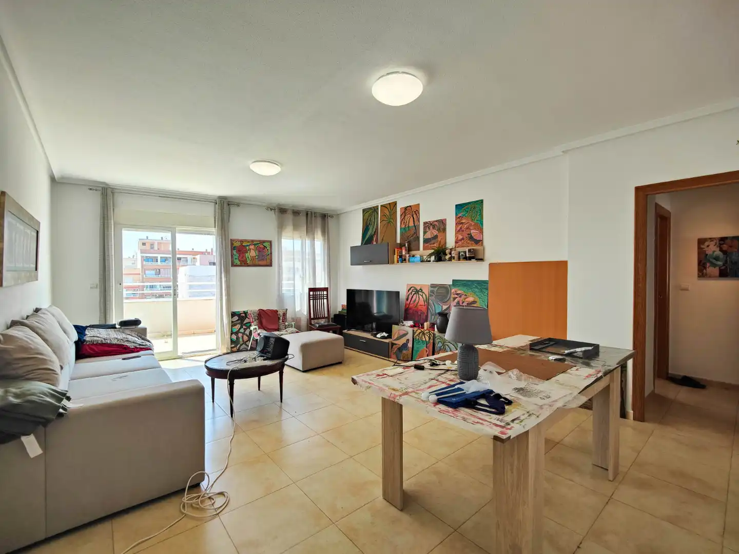 Wohnzimmer von Dachboden zur Miete in Torrevieja mit Terrasse, Möbliert und Ofen