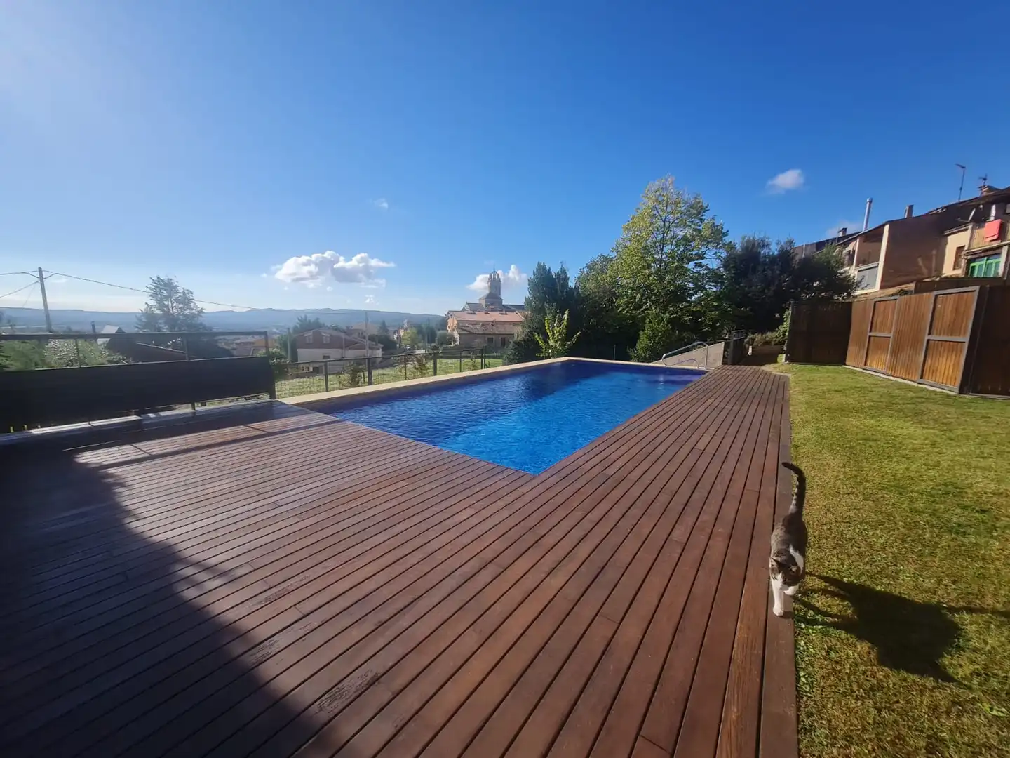 Schwimmbecken von Wohnung zum Verkauf in Moià mit Heizung, Privatgarten und Ofen