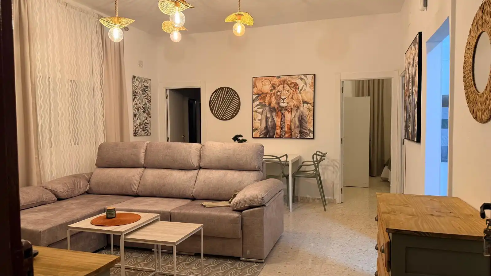 Living room of Country homes for sale in Vejer de la Frontera  with Air Conditioner, Heating and Private garden