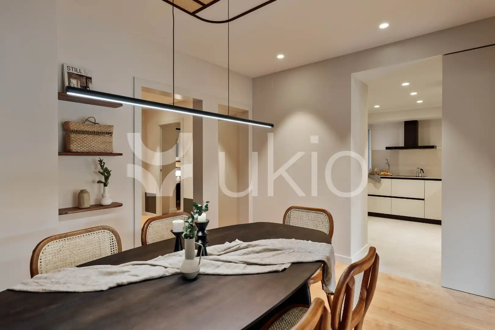 Dining room of Apartments for rent in Barcelona  with Air Conditioner, Heating and Terrace