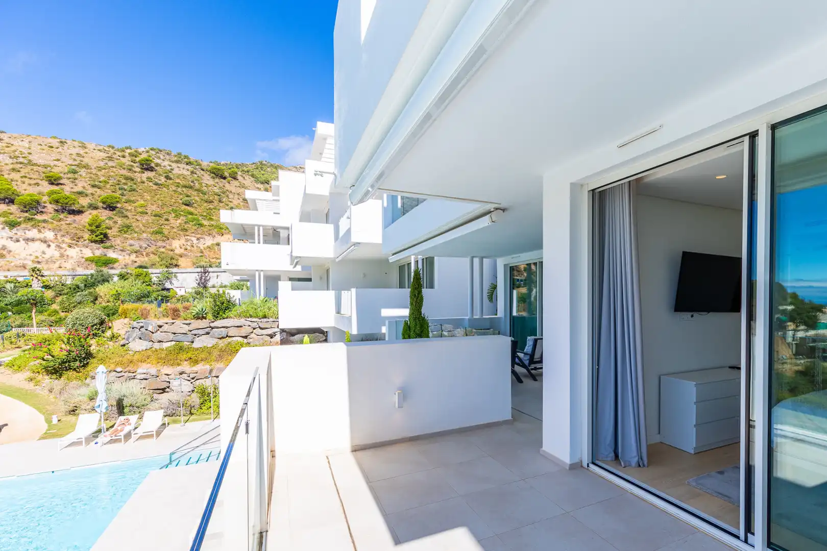 Terraza de Planta baja en venta en Ojén con Aire acondicionado, Terraza y Piscina