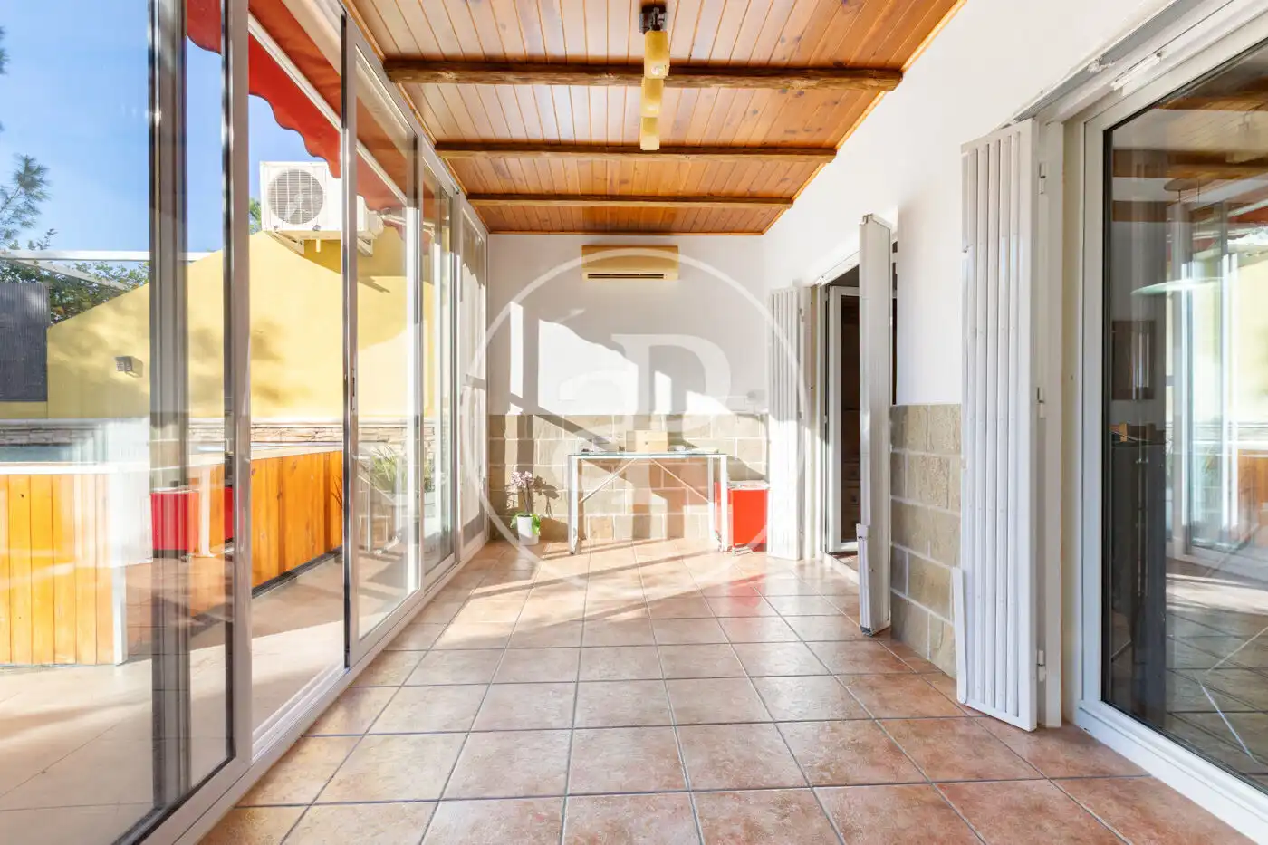 Terraza de Casa adosada en venta en Riba-roja de Túria con Aire acondicionado, Calefacción y Jardín privado