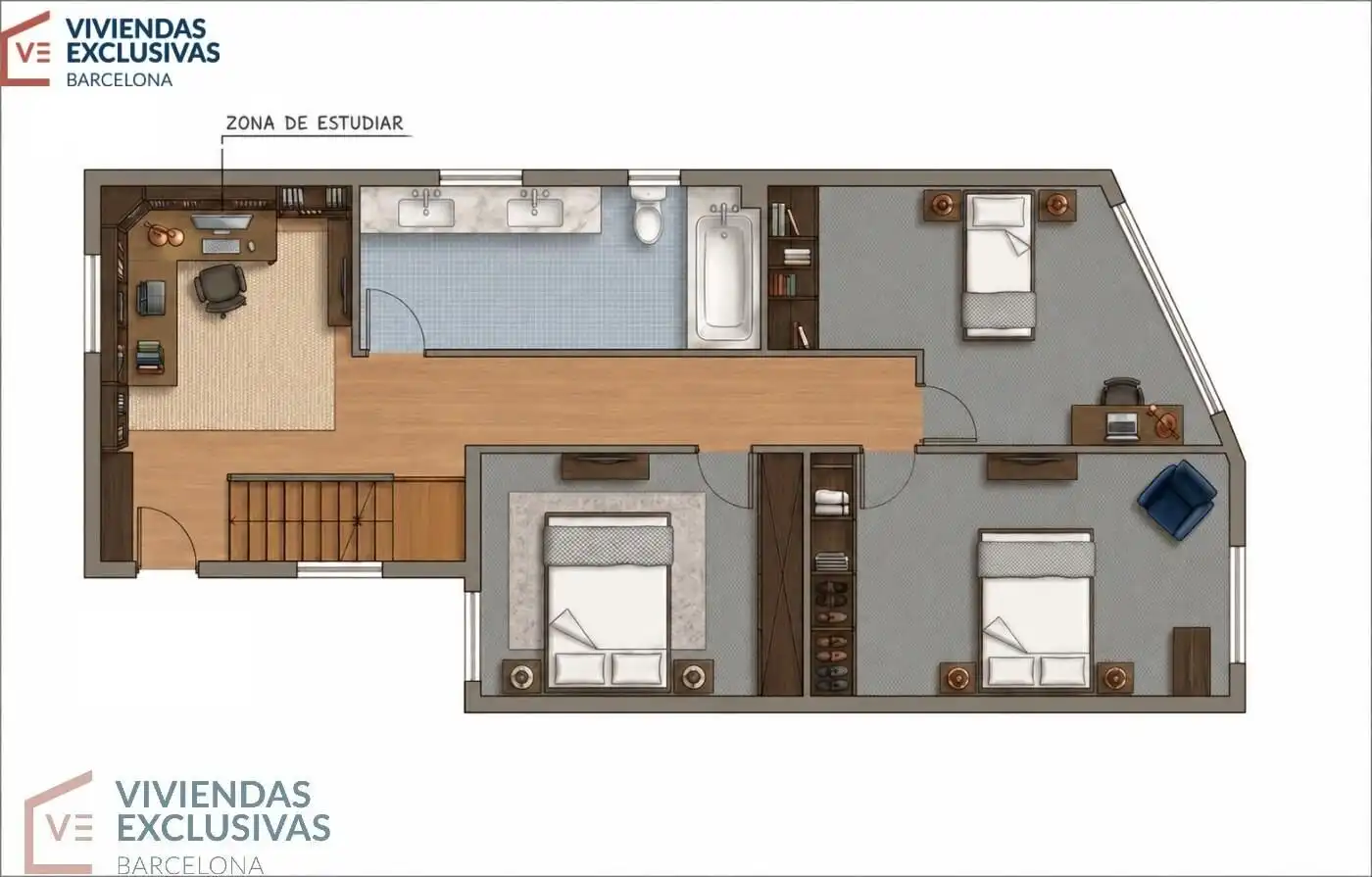 Dúplex en venta en Barcelona con Parquet, Balcón y Alarma