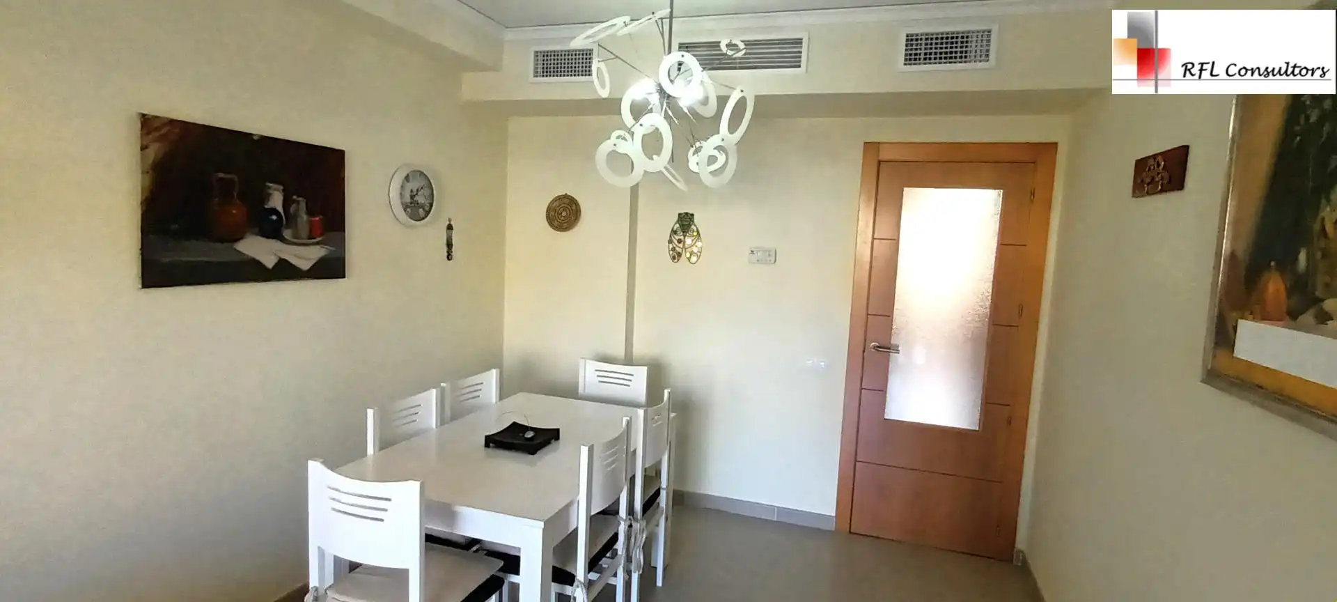 Esszimmer von Erdgeschoss zur Miete in Torreblanca mit Privatgarten, Terrasse und Möbliert