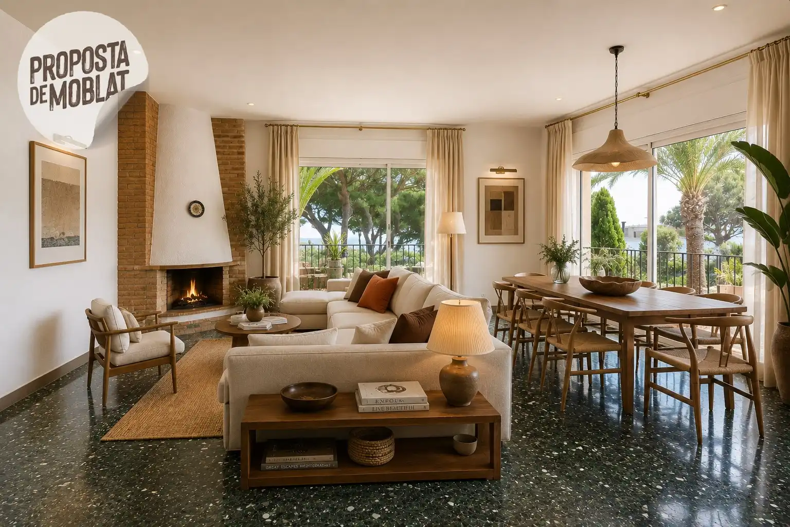 Sala de estar de Casa o chalet en venta en Cabrils con Aire acondicionado, Calefacción y Terraza
