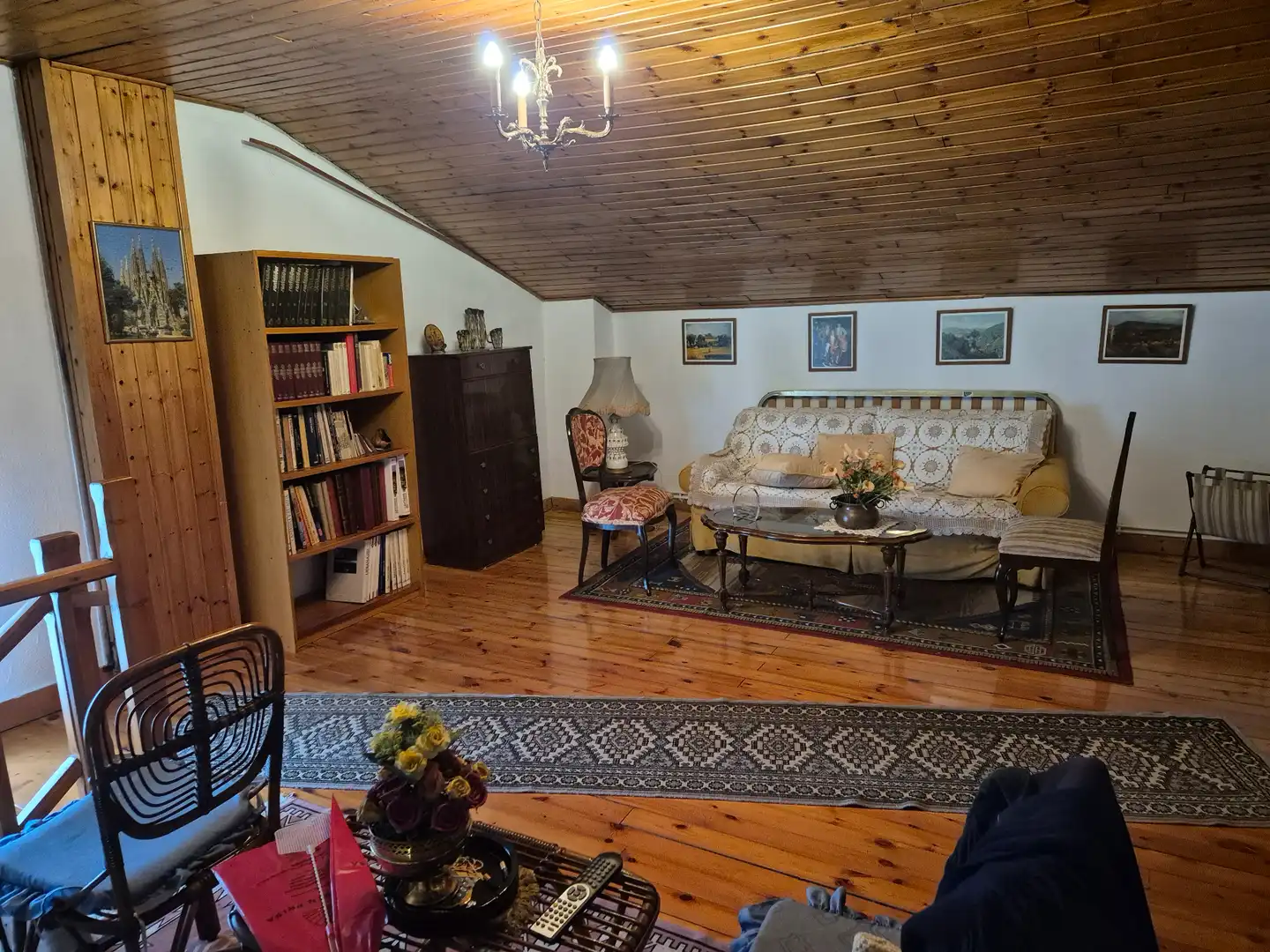 Sala de estar de Casa o chalet en venta en Santa Cruz de Bezana con Calefacción, Jardín privado y Parquet