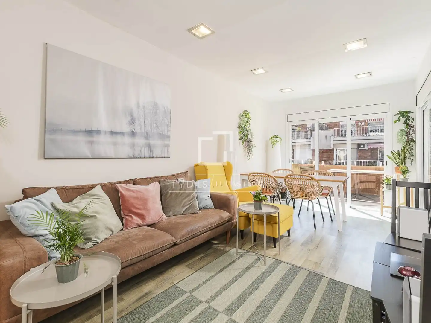 Sala de estar de Ático en venta en Barcelona con Aire acondicionado, Terraza y Amueblado