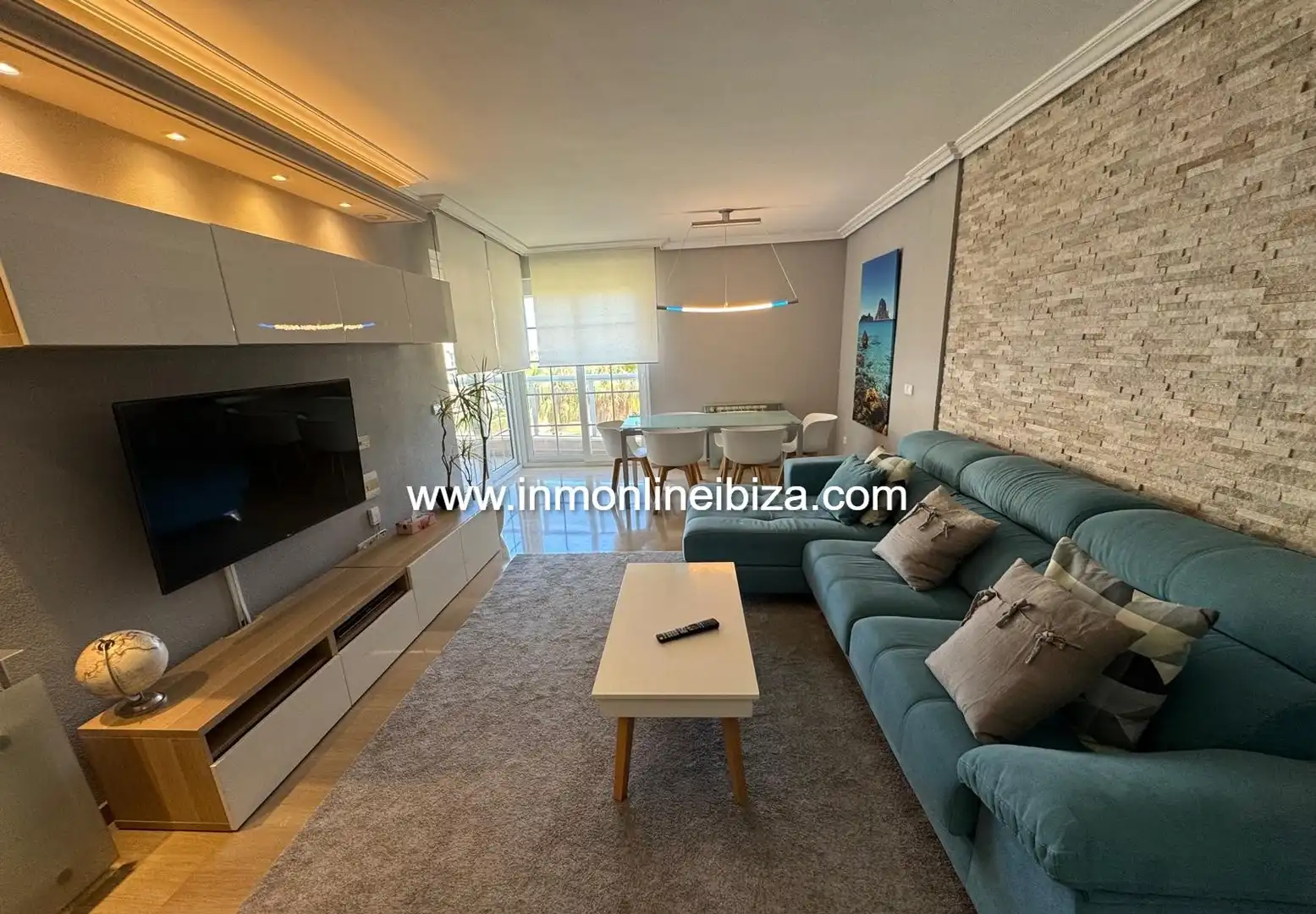 Sala de estar de Piso de alquiler en Eivissa con Aire acondicionado, Terraza y Amueblado