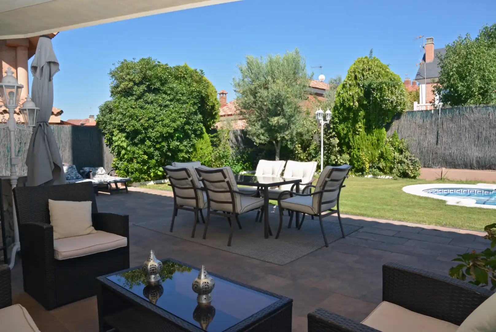 Terrassa de Casa o xalet en venda en Mejorada del Campo amb Aire condicionat, Calefacció i Jardí privat