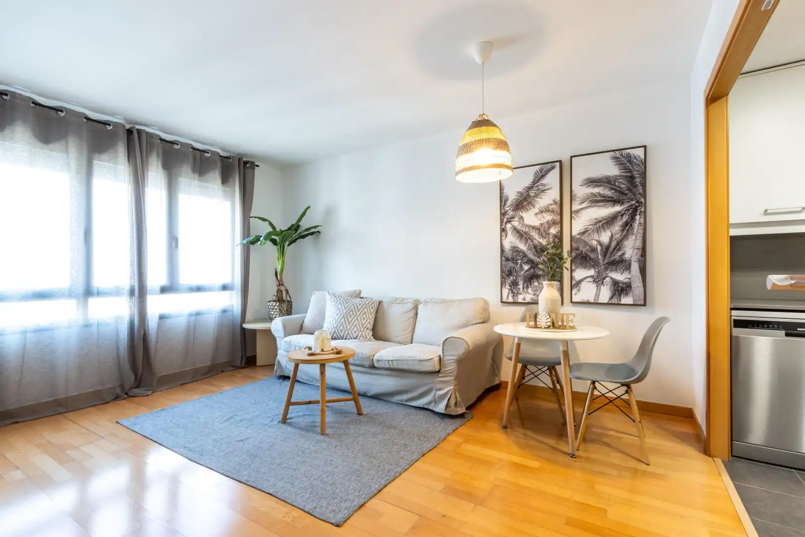 Sala de estar de Piso en venta en Sabadell con Aire acondicionado, Calefacción y Parquet