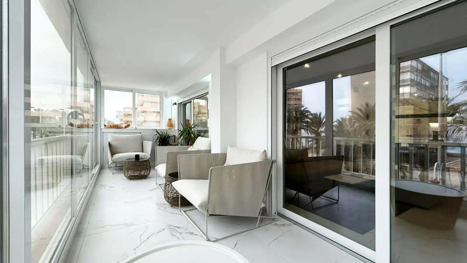 Terraza de Apartamento en venta en Elche / Elx con Aire acondicionado, Terraza y Amueblado