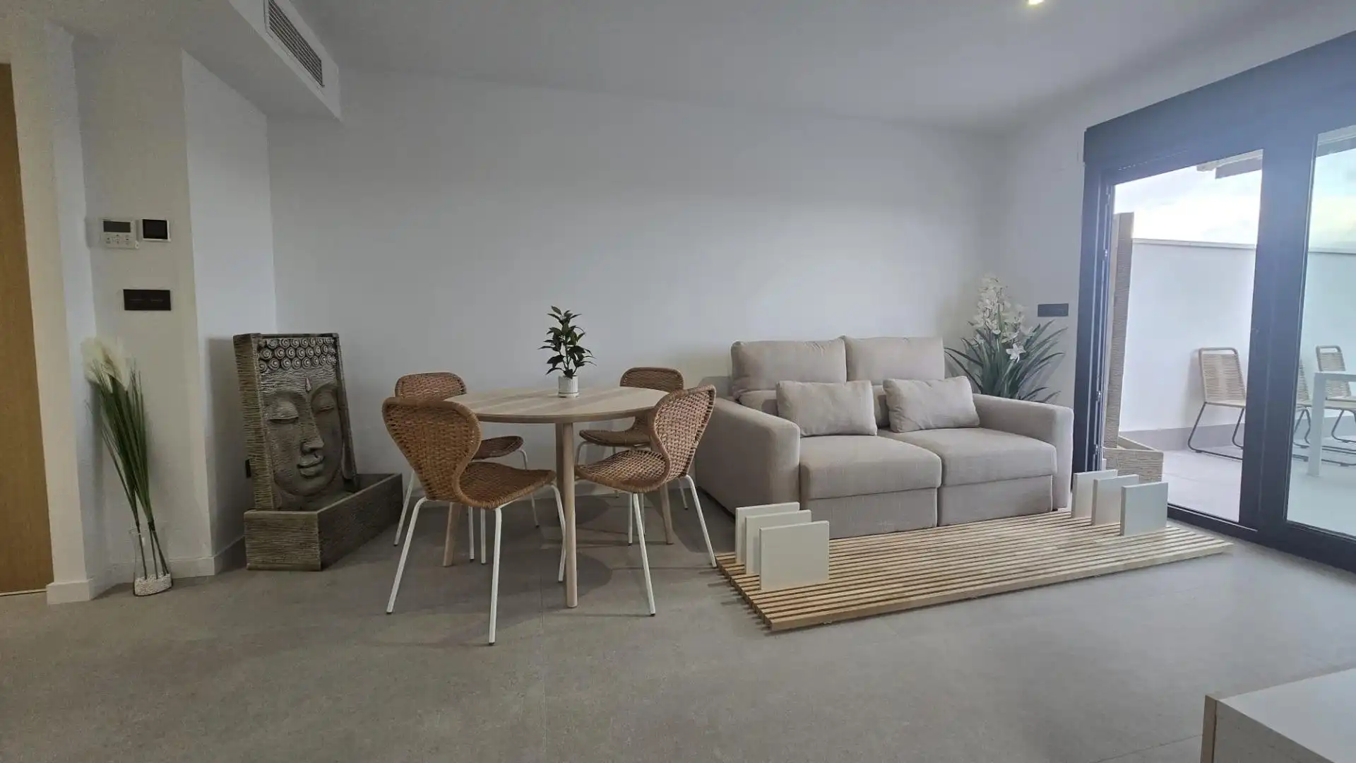 Sala de estar de Apartamento en venta en Mutxamel con Aire acondicionado, Calefacción y Terraza