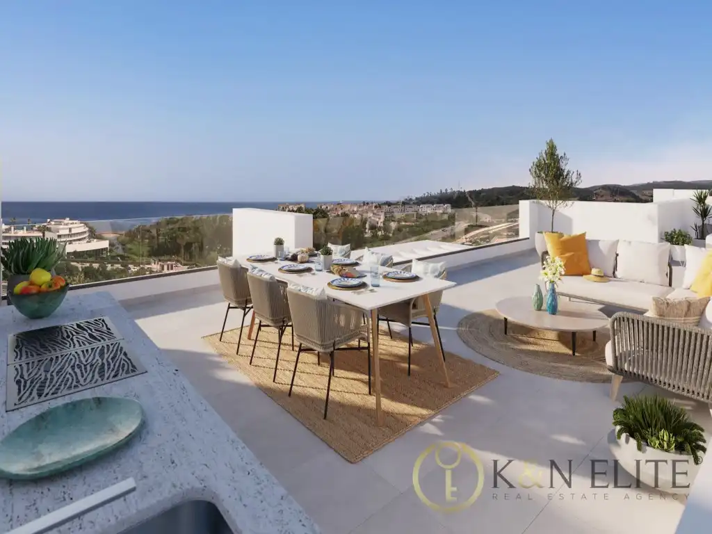 Terrace of Attic for sale in Estepona  with Air Conditioner, Terrace and Swimming Pool