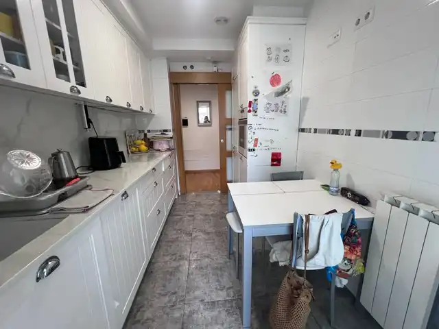 Kitchen of Flat for sale in A Coruña Capital   with Heating, Parquet flooring and Terrace