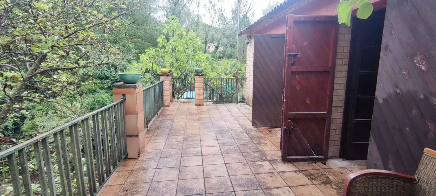 Terraza de Casa o chalet en venta en Sant Mateu de Bages con Jardín privado, Terraza y Trastero