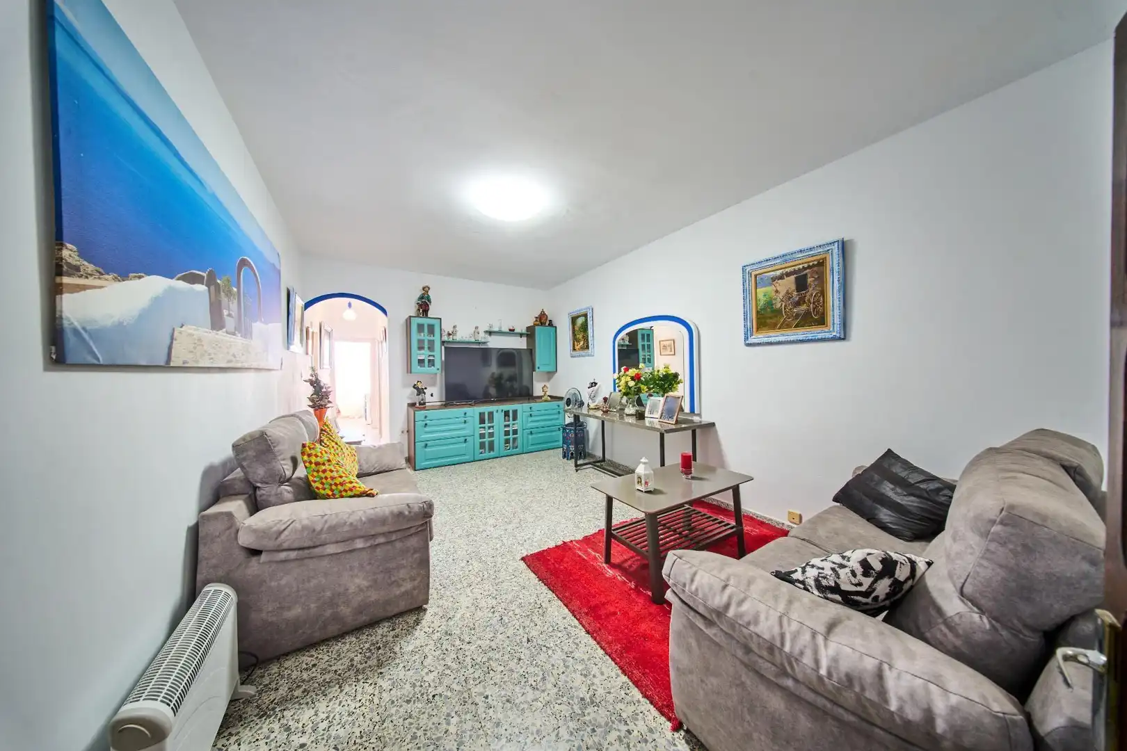 Sala d'estar de Casa o xalet en venda en Bérchules amb Aire condicionat, Terrassa i Moblat