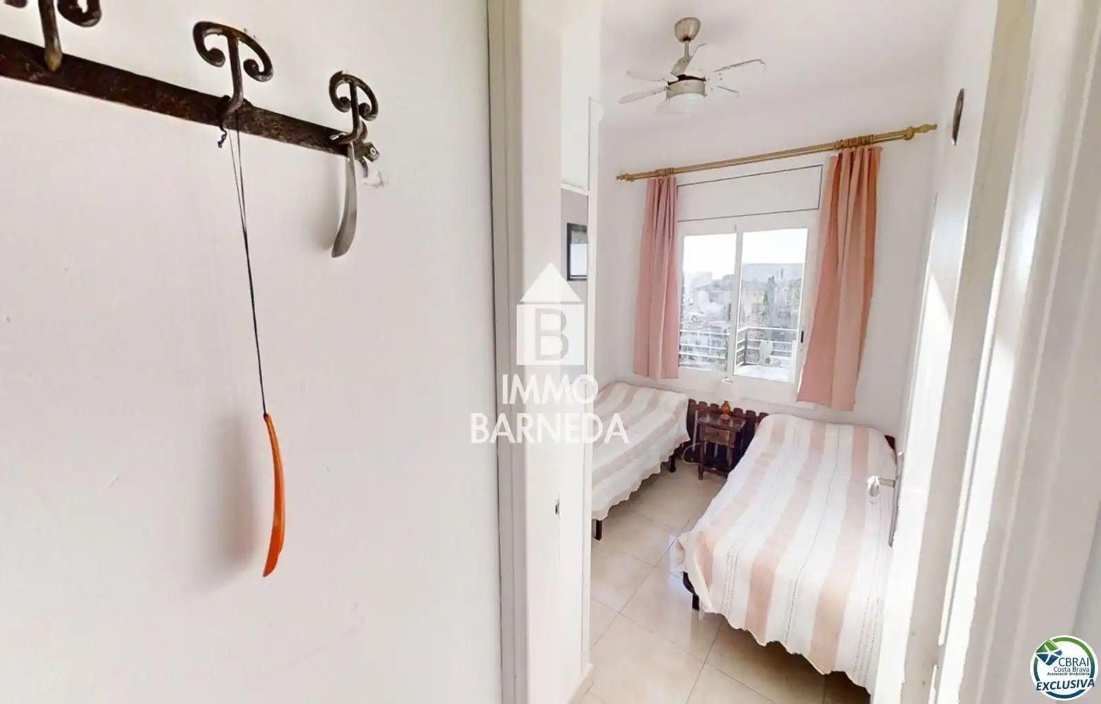 Bedroom of Flat for sale in Roses  with Heating, Terrace and Swimming Pool