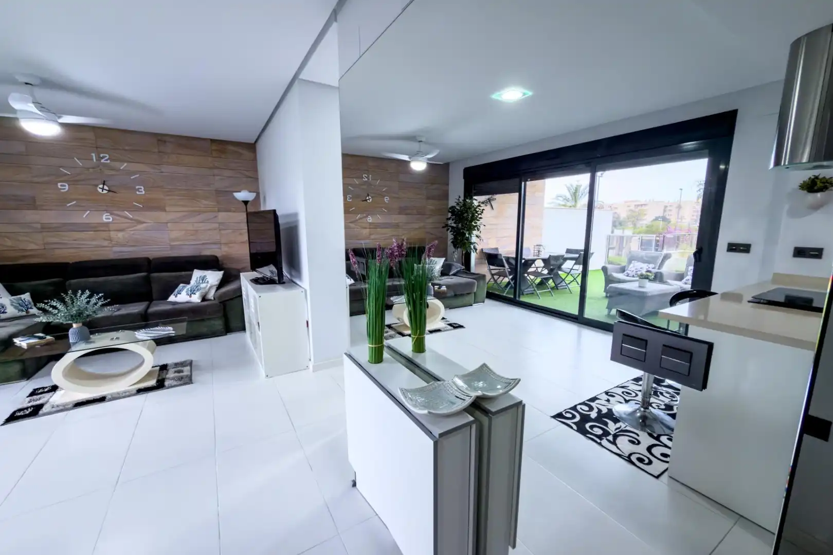 Living room of Ground floor for sale in Pilar de la Horadada  with Air Conditioner, Heating and Private garden
