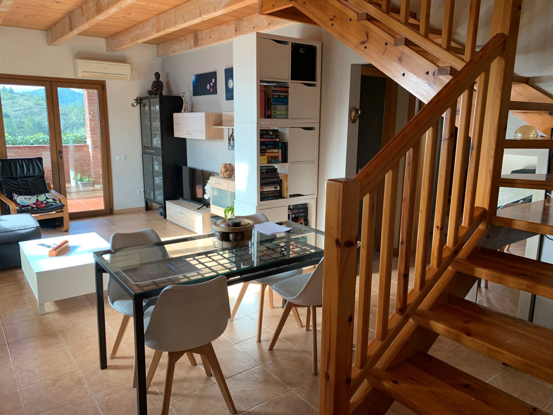 Comedor de Casa adosada en venta en Riudecanyes con Aire acondicionado, Jardín privado y Terraza