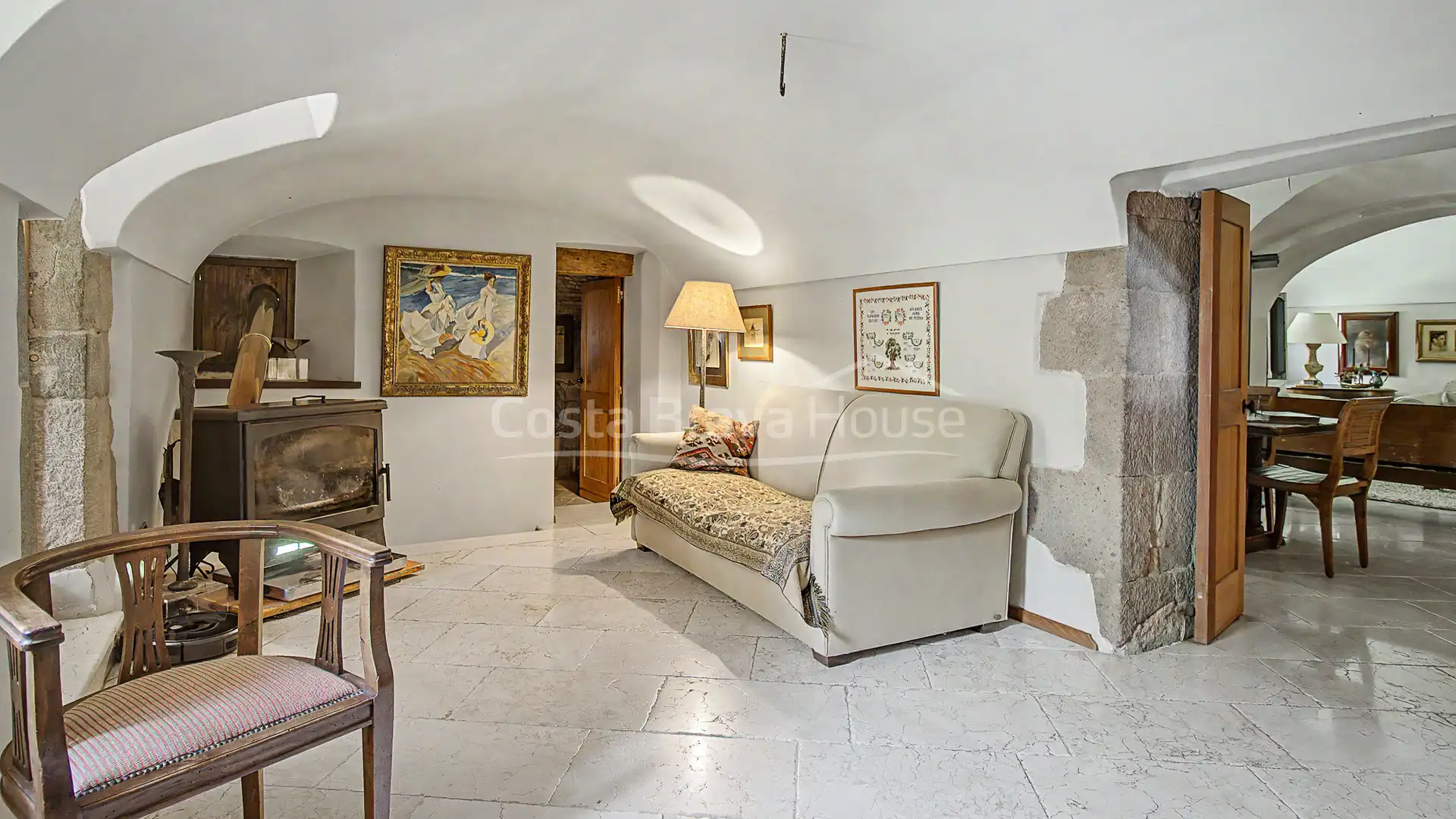 Sala d'estar de Finca rústica en venda en Sant Gregori amb Aire condicionat, Calefacció i Jardí privat