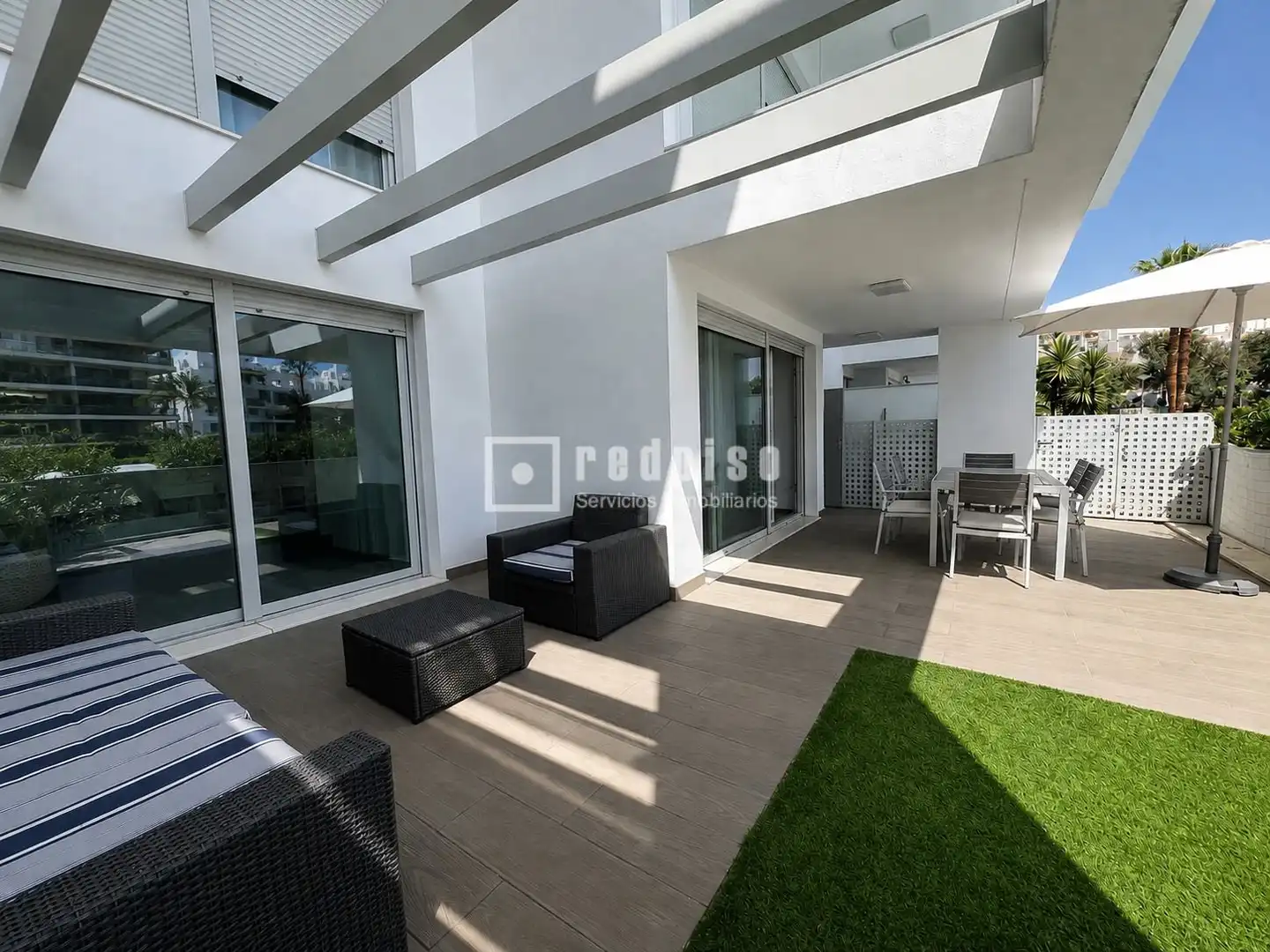 Terrace of Flat for rent in Torremolinos  with Air Conditioner, Heating and Private garden