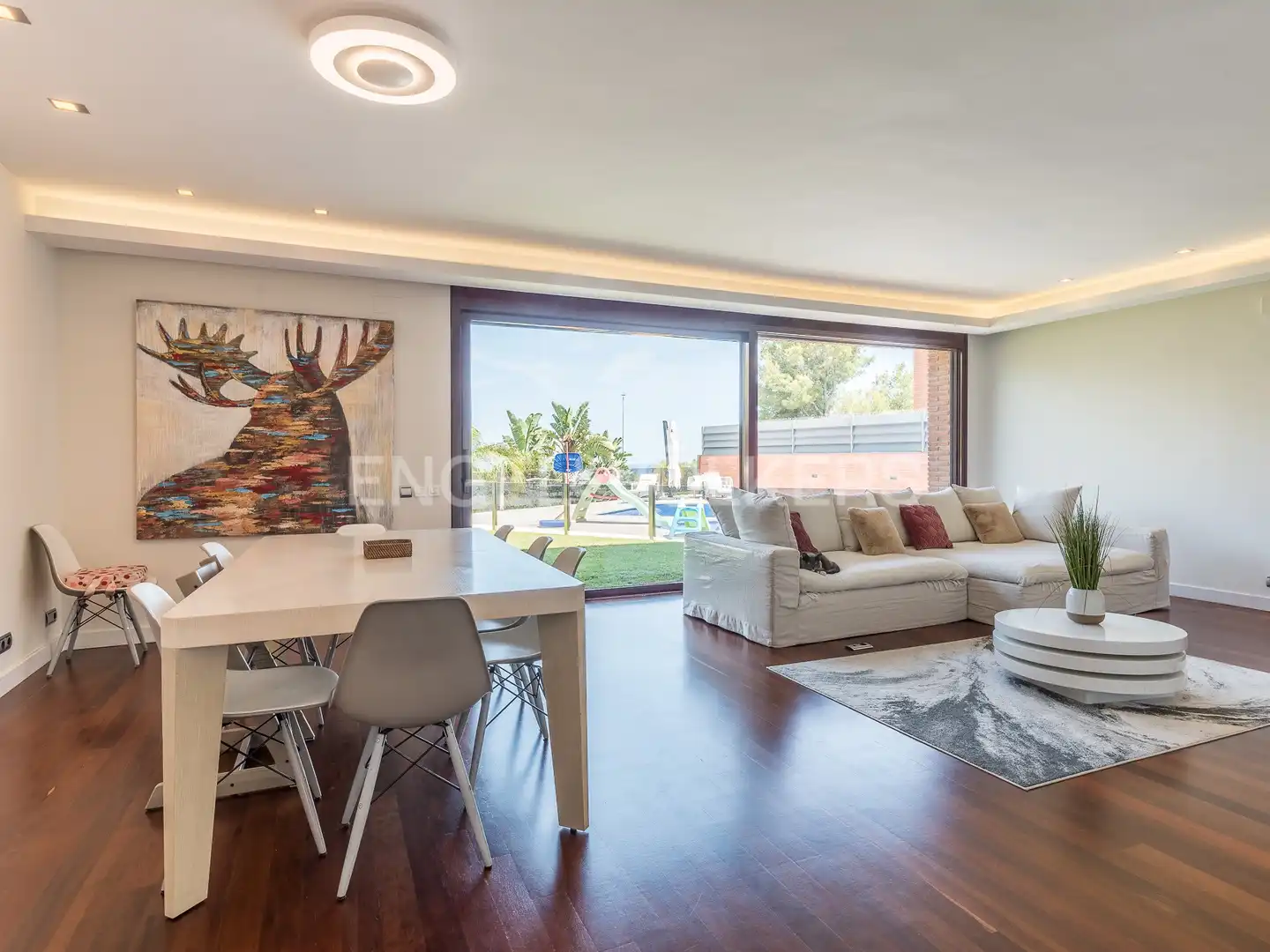 Living room of Houses for rent in Castelldefels  with Air Conditioner, Heating and Private garden