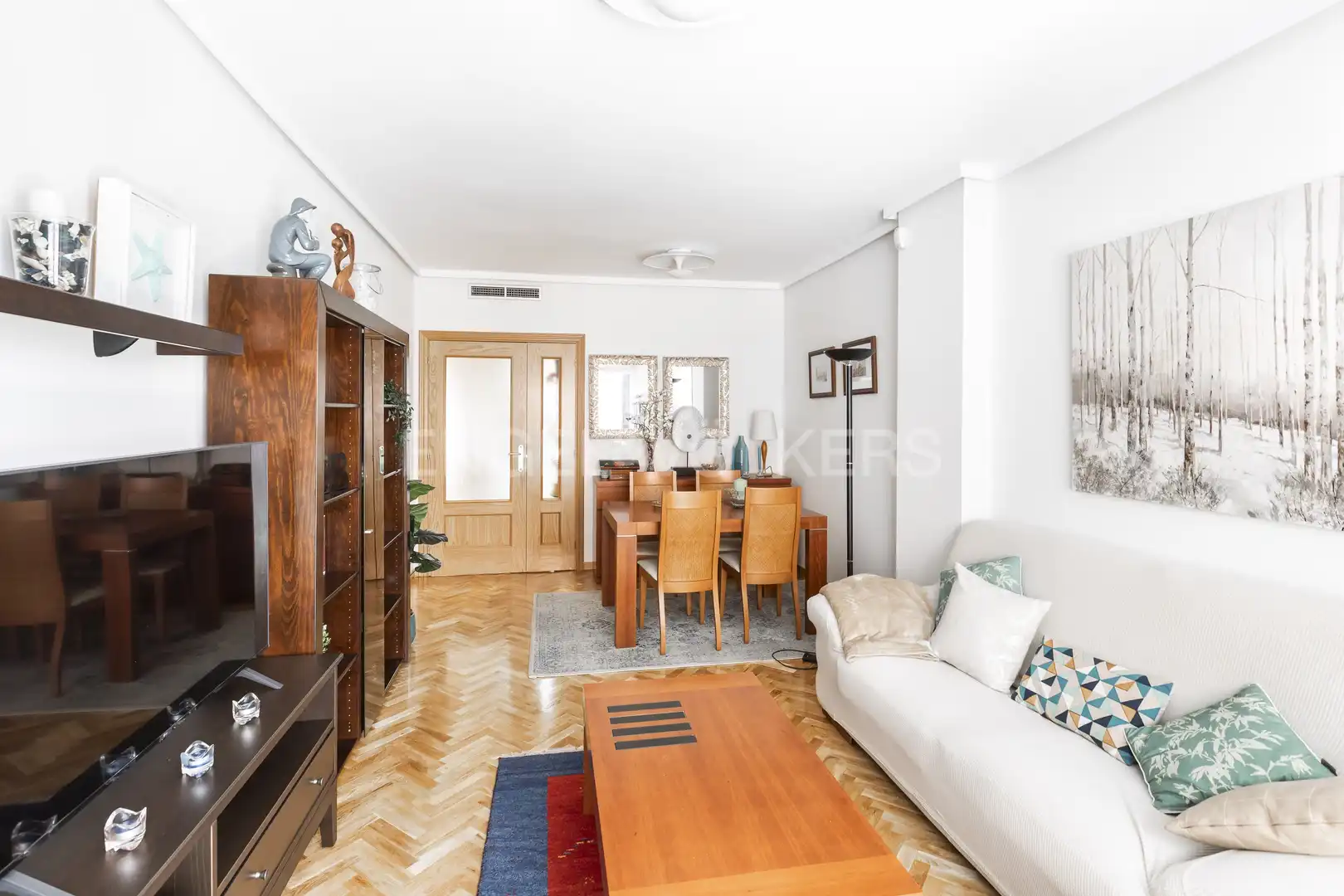 Wohnzimmer von Wohnung zur Miete in Alcorcón mit Klimaanlage, Heizung und Parkett