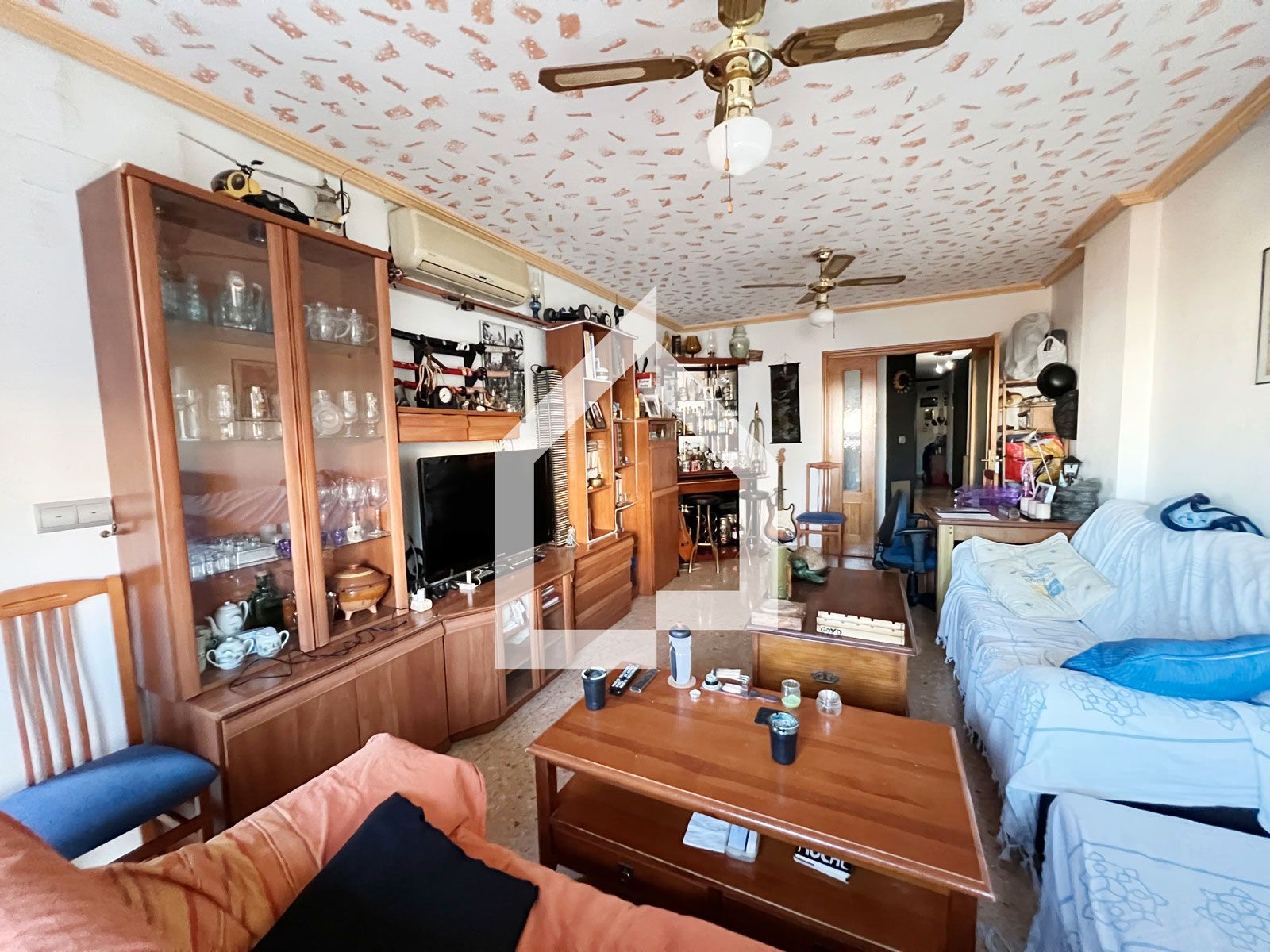 Living room of Flat for sale in San Vicente del Raspeig / Sant Vicent del Raspeig  with Air Conditioner and Balcony