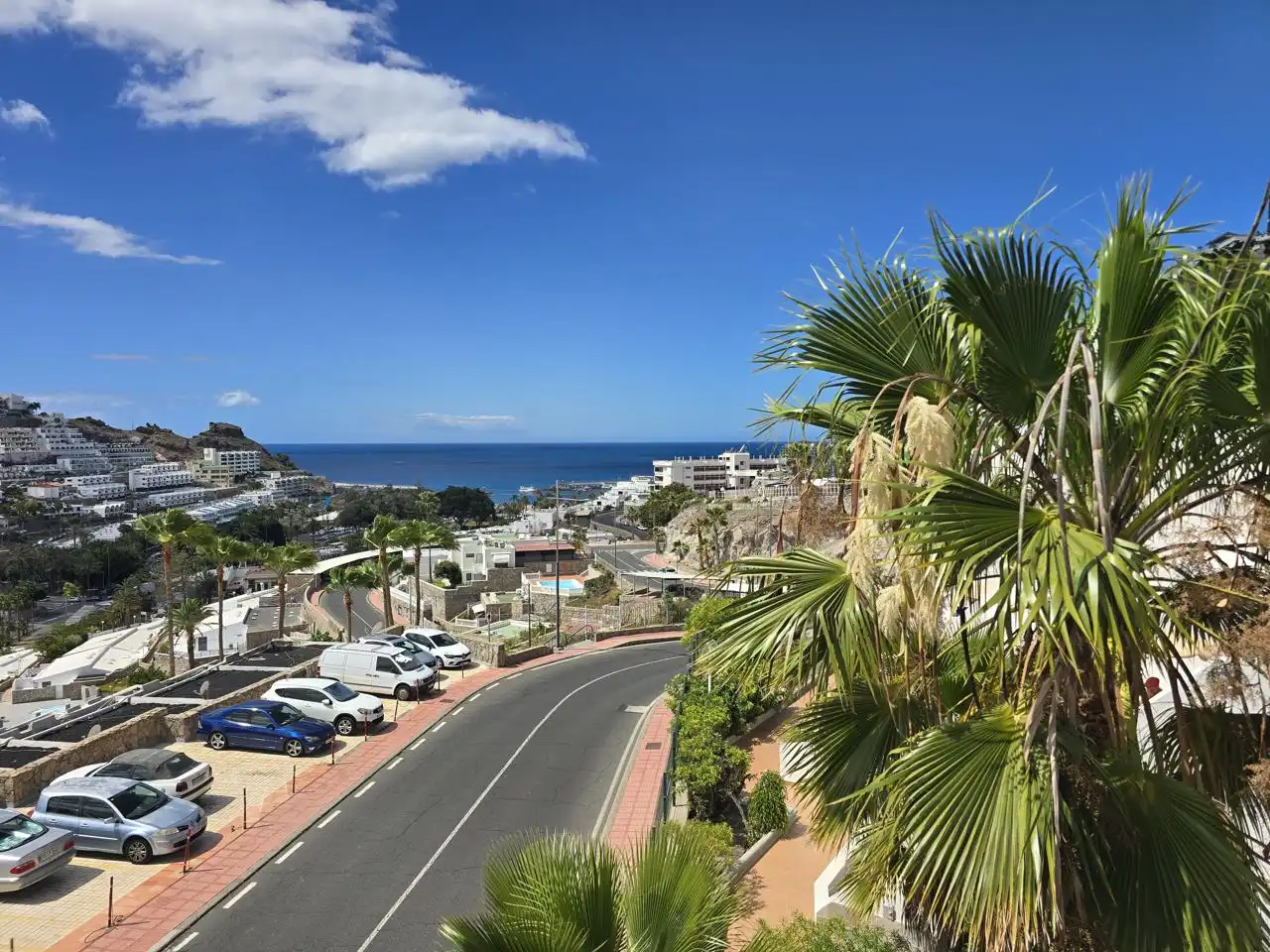 Vista exterior de Apartament en venda en Mogán amb Moblat, Balcó i Piscina comunitària