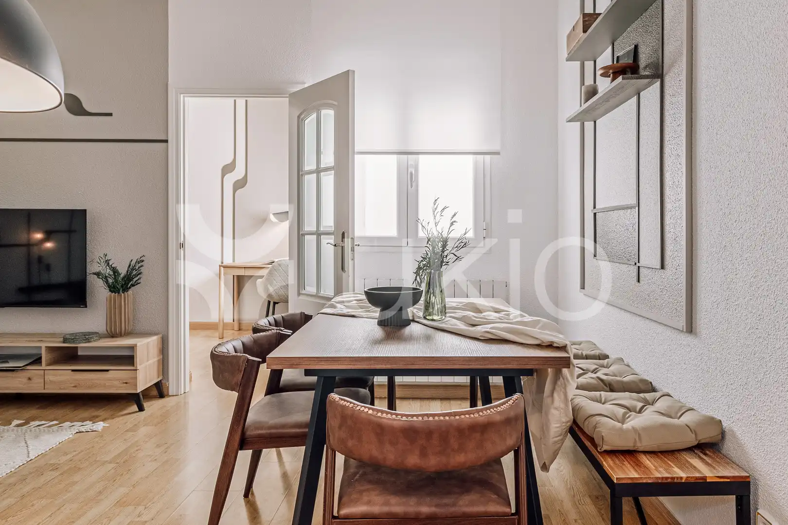 Comedor de Apartamento de alquiler en Madrid con Aire acondicionado, Calefacción y Amueblado