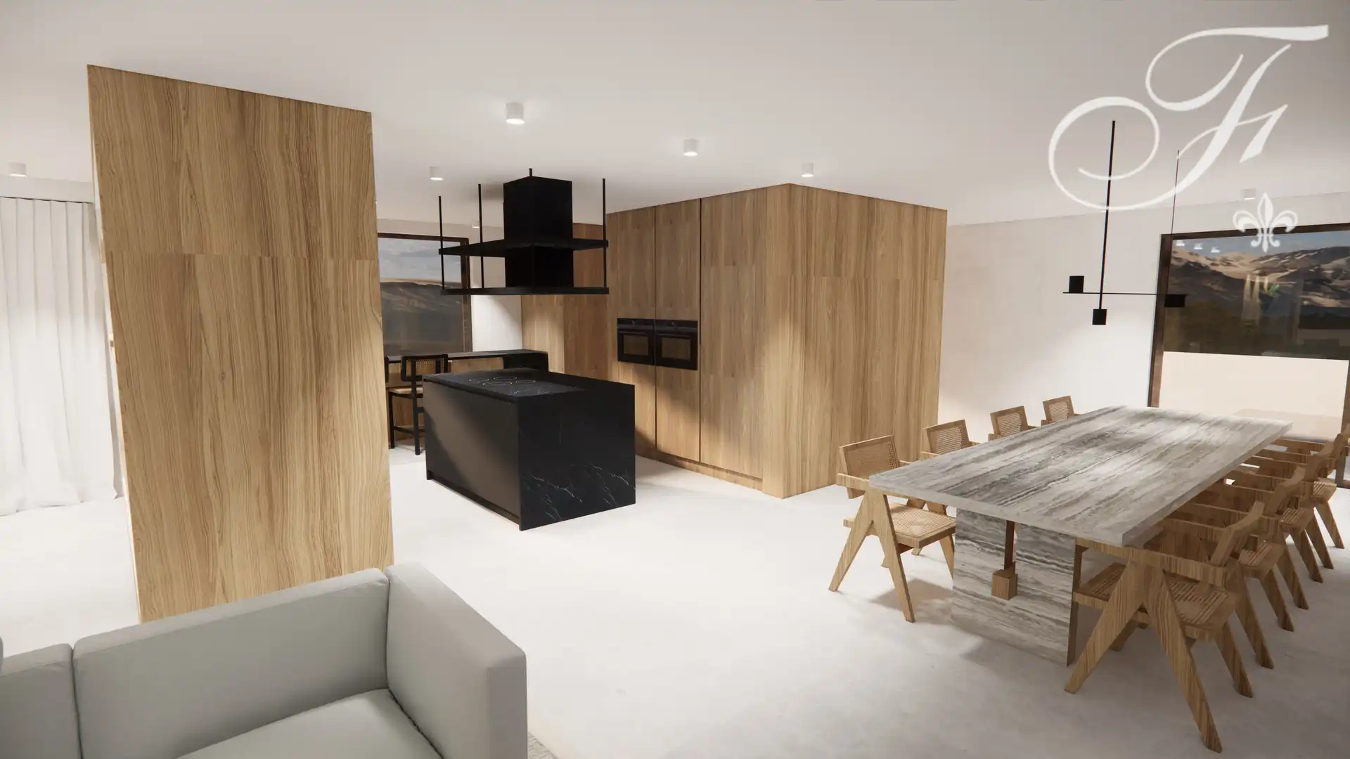 Sala de estar de Casa o chalet de alquiler en Sant Antoni de Portmany con Aire acondicionado, Jardín privado y Terraza